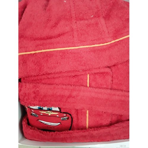 детский халат CARS SITY 8 лет красный