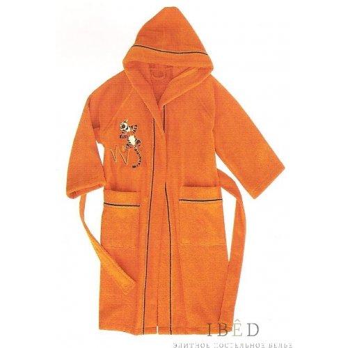 Детский халат HAPPY TIGRO 2-4 года оранжевый